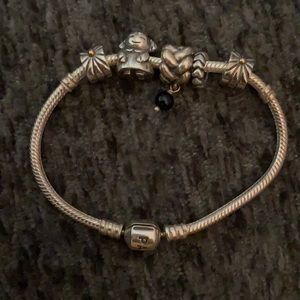 Pandora bracelet with 5 charms